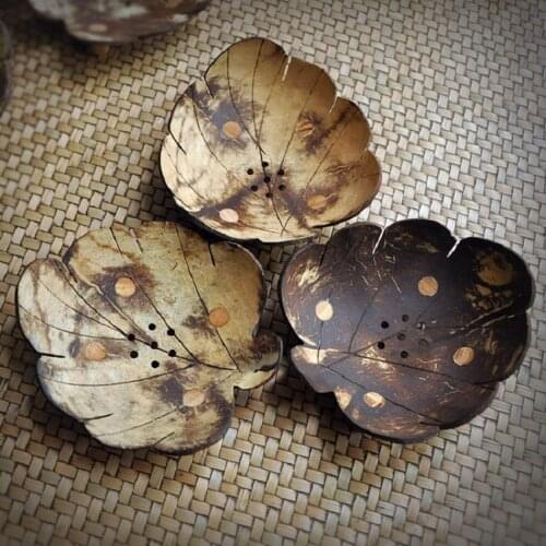 Thai Wood Crafts Soap Box Coconut Shell Soap Box Creative Home Soap Box