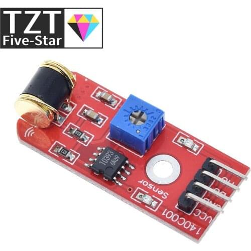TZT 801s Shake vibration Sensor Module For Arduino Open Source LM393 3-5VDC TT Logic