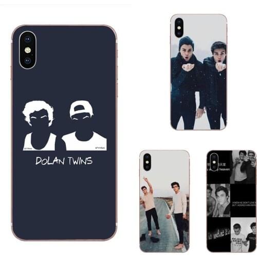 Soft Mobile Phone Shell For iPhone SE2020 11 Plus Pro X XS Max XR 8 7 6S SE 4S 5 5C 5S Dolan Twins Grayson Ethan Colorful