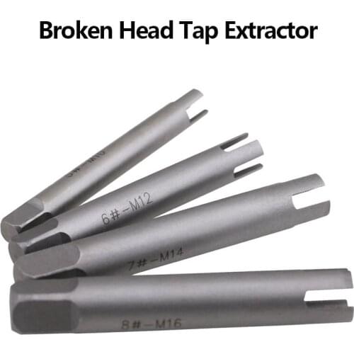 Broken Head Tap Extractor Set Damaged Nut Bolt Remover Kit Stud Extractor Screw Remover Steel Broken Head M4-M22