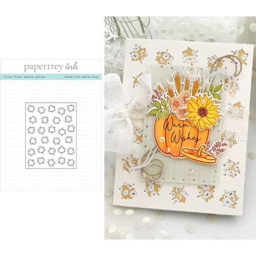 2021 New Arriva Maple Leaves Metal Cutting Dies Background Decoration For Scrapbooking Craft New Diy Album Template Decor Model