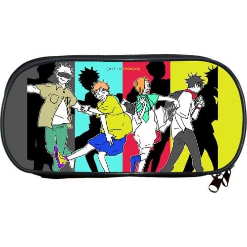 NEW Anime Jujutsu Kaisen Pencil case Cartoon Pencil Bags Women Make Up Case Kids School Supplies Stationery Boys Bookbag