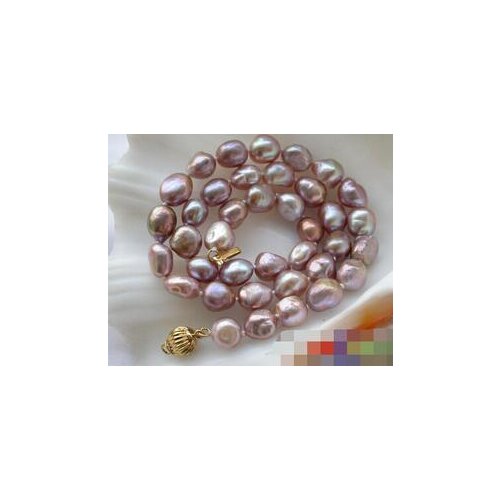 17" 8-10MM LAVENDER Purple FW CULTURED PEARL NECKLACE