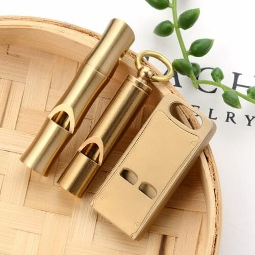 Portable Classic Double Pipe Whistle Portable Outdoor Caming Hunting Emergency Survival Sports Referee Cheerleading Whistle