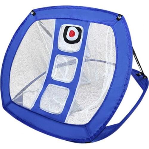 Golf Professional Beginners Training Net Collapsible Accuracy Aid Nylon Swing Practice Golf Practice Cage Mat for Indoor