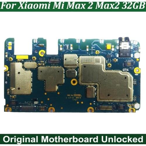 Tested multilingual Original Work Unlock Motherboard Flex Circuits Cable For Xiaomi Mi Max 2 Max2 32GB Electronic Panel