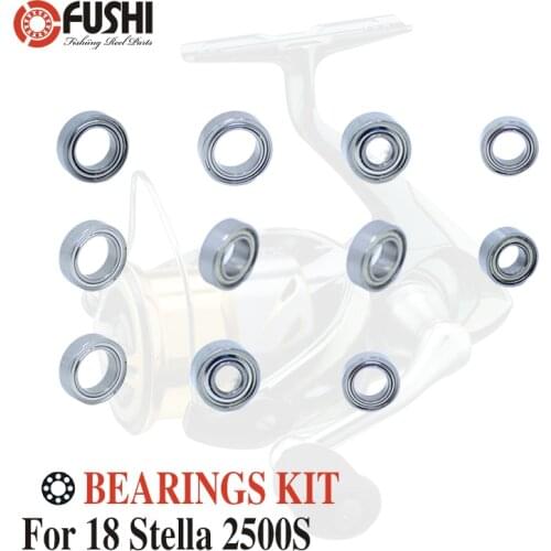 Fishing Reel Stainless Steel Ball Bearings Kit For Shimano 14 Stella 2500S 2500 HGS / 03239 03243 Spinning reels Bearing Kits