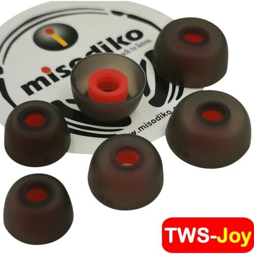 Misodiko TWS-Joy Silicone Earbuds Tips for Jabra Elite 75t, Elite 65t/ Active/ Sport, Evolve 65t, Creative Outlier Air/ Gold