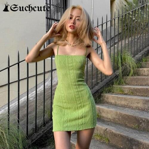 Suchcute Green Summer Dresses