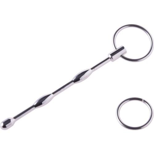 Stainless Steel Urethral Plug Beads Sounding Rod Penis Insertion Sex Toys For Men Chastity Urethral Dilators Stimulators