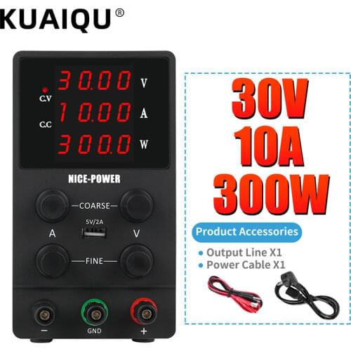 USB Laboratory DC Power Supply Adjustable 30V 10A Voltage Regulator 220V 110V Current Stabilizer Switching Power Supply 120V 3A