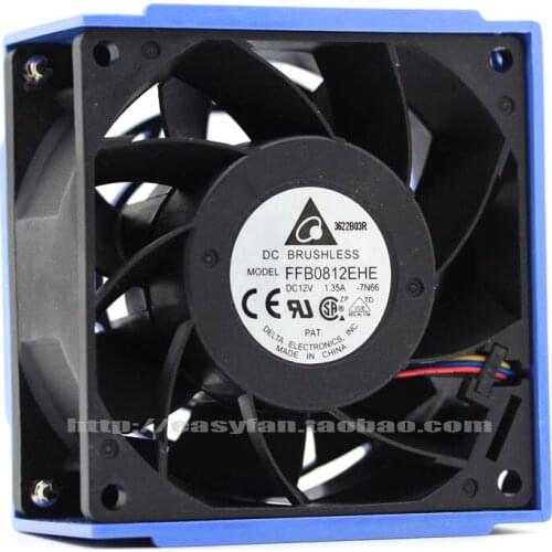 Detla Electronics FFB0812EHE 7N66 DC 12V 1.35A 80x80x38mm Server Cooling Fan
