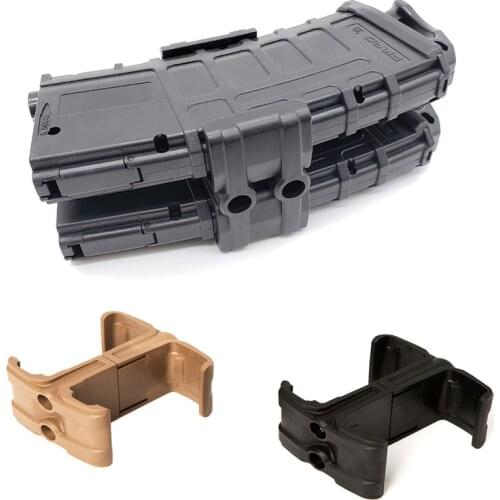 Polyester Clip Rifle Gun Dual Magazine Airsoft Parallel Connector for AR15 M4 MAG59 Coupler Link Magazine Speed Loader Accessory
