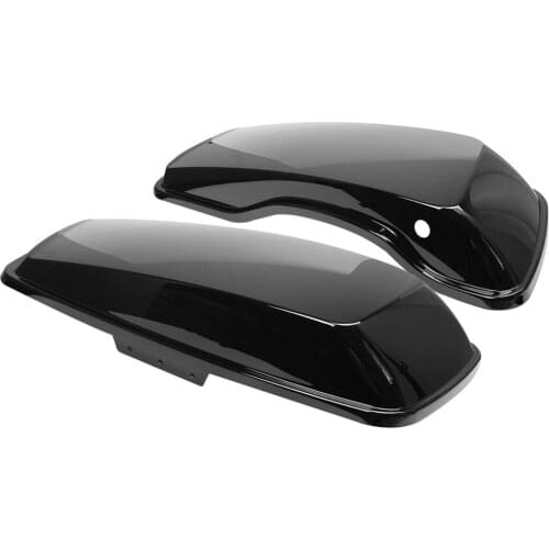 1 Pair Motorcycle Saddlebag Speaker Lids Cutouts For Harley Touring Road King Electra Street Glide 2014-2020