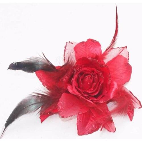 Red Sunflower Elastic Head Bands Women Hair Accessories Hairpins Female Girls Fashion Headwear Woman Hair Ornament 1pcs