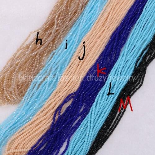 20 strands mix colors glass beads strands mix color beads chain facted beads jewelry finding for DIY jewelry 1131