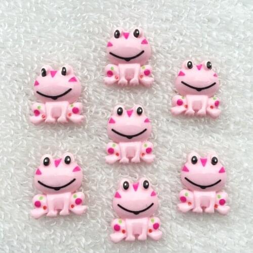 20pcs Kawaii Cartoon Animal Frog Resin Flatback button diy rhinestone 17*20mm -A444