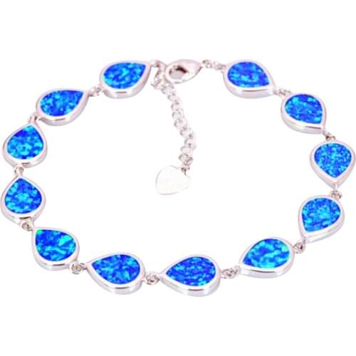 2020 Fashion Water Drop Opal Bracelets for Women Hand Chain Party Wedding Jewelry Accessory Gift Wholesale