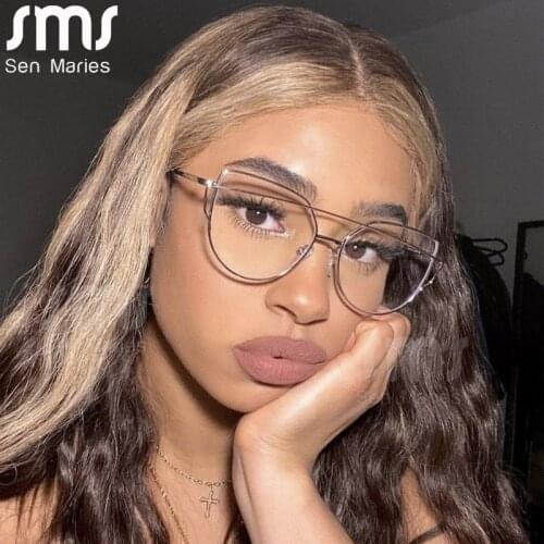 2021 Cat Eye Optical Frames Vintage Eyeglasses Transparent Glasses Fashion Brand Woman Leopard Spectacles Clear Lens Glasses