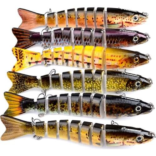 2021 Lifelike Swim Fishing Minnow Lure Jointed Crank Bait Crankbait Bass Pesca Wobblers Fishing Tackle Treble Hook Bait
