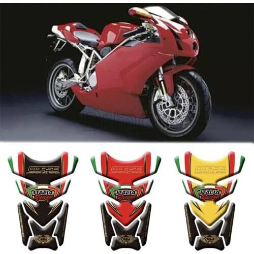 3D Logo Motorcycle Sticker Tankpad Sticker Tank Pad Motorbike Racing Protector Decal For Ducati 998 996 748 916 All Year