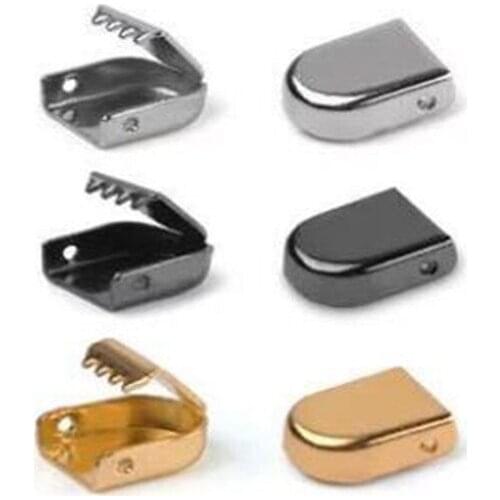 4pcs /1 set of Metal Shoelaces Tips Head No Tie Shoelaces Metal Lace Lock DIY Sneaker Kits Silver Gold Black Metal lace buckle