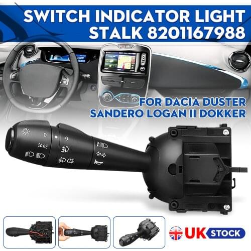 8201167988 Steering Column Indicator Light Stalk Headlamp Fog Lamp Switch For Dacia Logan Lodgy Sandero Dorker Renault Free ship