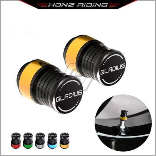 For Suzuki SFV650 SFV400 Gladius 400 Motorcycle Accessories Wheel Tire Valve Caps Covers