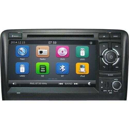 IPS 7"CAR DVD GPS For Audi A3 8P 2003-2012 S3 2006-2012 RS3 Sportback 2011 multimedia player stereo radio