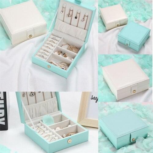 Large Jewelry Box Storage Organizer Necklace Bracelet Earring Case Holder Cosmetic Bags