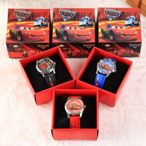 Disney Pixar Cars Kids Watch Cars Toy Story Anime Figure Children Cartoon Quartz Watches for Boys Girls Childrens Day Gift