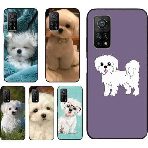 Maltese Dog Puppy Case For POCO M3 Pro F3 X3 Pro Cover For Xiaomi Mi11 11Lite 11Pro Mi 10T Pro Note 10 Lite