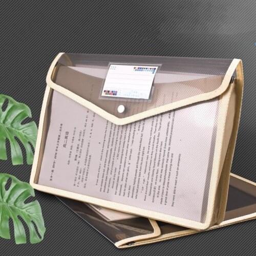 File Bag Student A4 Business High Grade Storage Bag Tender Bill Bag Large Capacity Portable Simple Data File Bag
