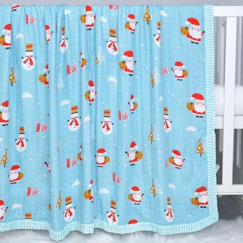 Dropshipping 4 Layer Bamboo Cotton Baby Swaddle Baby Blankets Newborn Muslin Diapers Bath Towel Infant Stroller Cover Play Mat