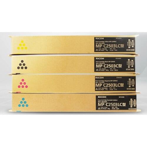 DHL 1set Original CMYK Toner Cartridge for Ricoh MP C2003 C2004 C2503 C2504 C2004ex C2504ex +1X original transfer belt