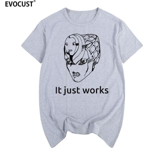 How King Crimson Works It just works Summer print T-shirt Cotton Men T shirt New women TEE