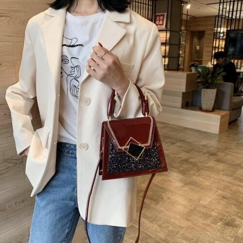Fashion Bling Bling Shoulder Bag for Women Cross body Bags Messenger Bag Female Bag Elegant Lady Tote Flap Purse Handbag Pocket