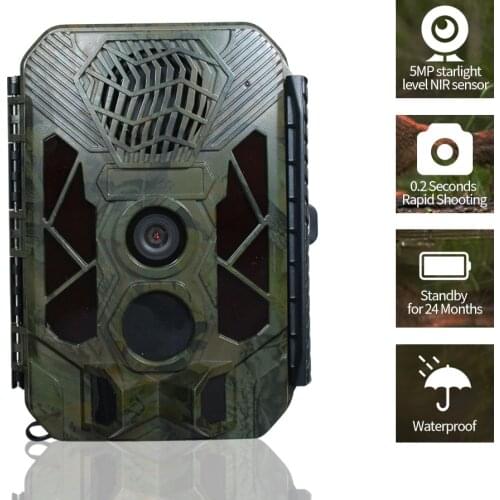 Hunting Camera Outdoor 12MP1080P Wildlife Hunting Trail Game Camera Built-in Sound Drive Animals Security Camera Waterproof IP66