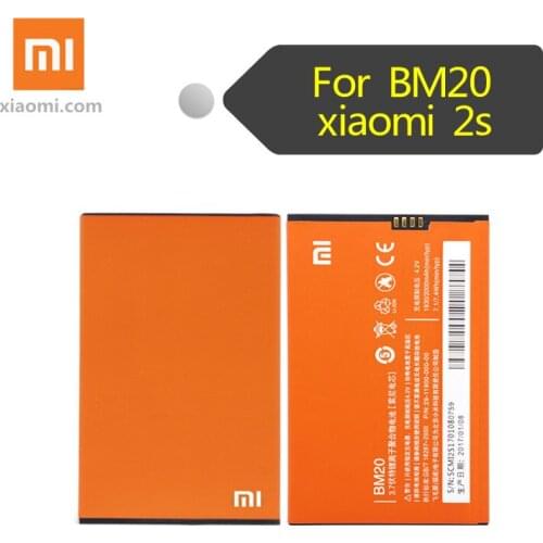 Original Xiao Mi BM20 Battery For Xiaomi Mi2S Mi2 M2 Mobile Phone Replacement Batteries 2000mAh High Quality