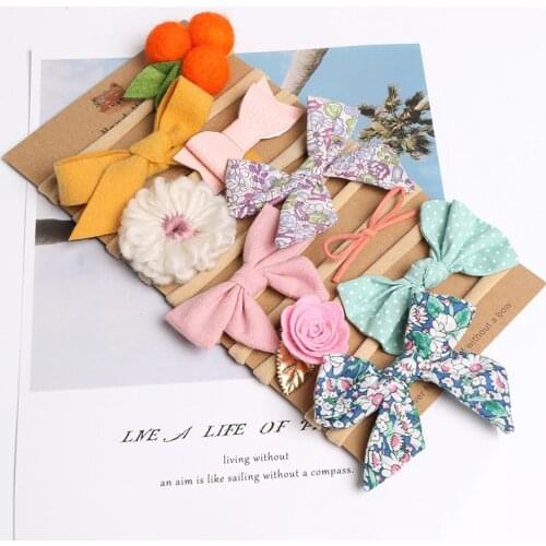 Baby Girl Headband Toddler Print Lace Bow Flower Newborn Baby Hair Band Kids Headwear Accessories Gift TXTB1