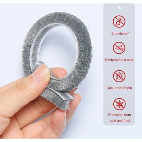 3 Meters Self-Adhesive Seal Home Doors And Windows Dust Rain And Wind Proof Brush To Protect Home Door Accessories