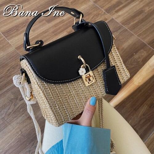 New Straw Bag Summer Day Casual Shoulder Bags for Women 2021 High Quality Style Fashion Woven Ladies Purse Crossbody Bag