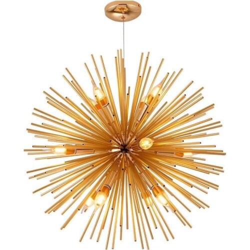 2021 NEW Nordic LED Aluminum Dandelion Chandeliers lighting Sputnik Pendant Lamp Fixture for Restaurant Home Decor