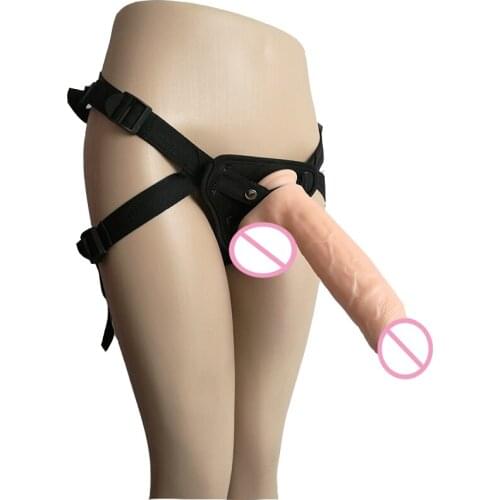 HOWOSEX Strap On huge Dildo Pants Artificial Realistic Penis Lesbian Sex Toy For Woman Strapless Strapon Panties big Dildos Dick