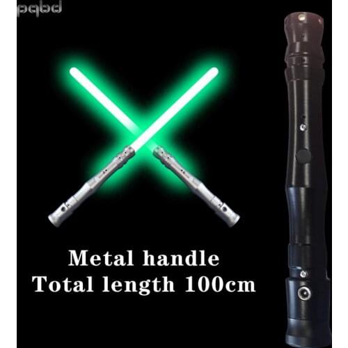 Pqbd Lightsaber Glowing Toy Metal Handle with Sound Effect Laser Sword Flashlight Kids sable laser Children Toys