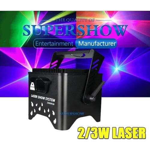 3W Outdoor Waterproof Full Color Animation Laser Light Stage RGB Patterns Projection Strobe DMX512 Disco DJ Party Show Lights