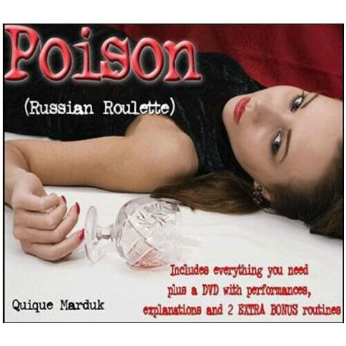 Poison Quique Marduk Magic Tricks Russian Roulette Amazing Stage Mentalism Illusions Gimmick Props Magicians Accessoires Classic