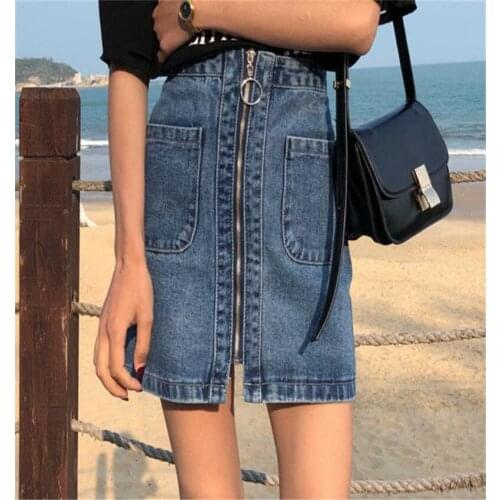 Женские юбки джинсовые YINGAICONG China At AliExpress