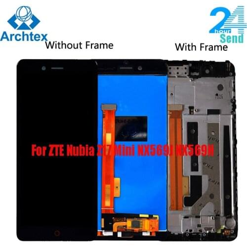 5.2 inch For ZTE Nubia Z17 mini NX569J NX569H LCD Display Screen Touch Assembly LCD Digitizer Touch Screen Parts + Frame