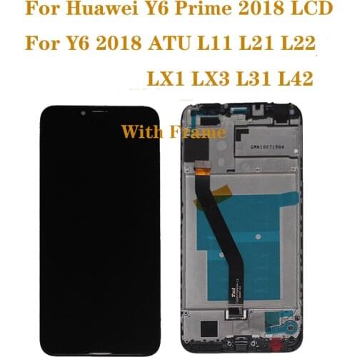 For Huawei Y6 2018 ATU-L11 L21 L22 LX3 LCD display Touch Screen Digitizer Assembly For y6 prime 2018 LCD Repair kit
